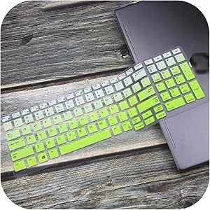 for Dell Precision 7710 7720 3520 M3510 M7530 Latitude E5591 E5580 5550 7510 5570 7520 15.6 17.3 Inch Laptop Keyboard Cover Skin-Fadegreen-