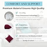 HAMO Dining Chair Seat Pads 4x 38x38 cm Tufted Red Set view 3