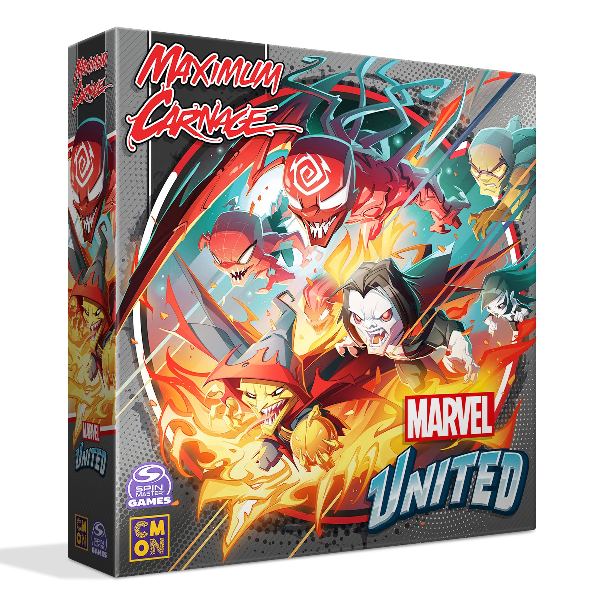 CMON | Marvel United: Maximum Carnage | Miniatures Board Game | Ages 14+ | 1-5 Players | 45+ Minutes Playing Time
