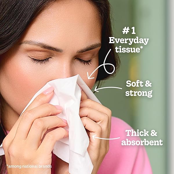 KLEENEX TRUSTED CARE FACIAL TISSUES, 4 CUBE BOXES, 70 TISSUES PER BOX, 2-PLY (280 TOTAL), PACKAGING MAY VARY