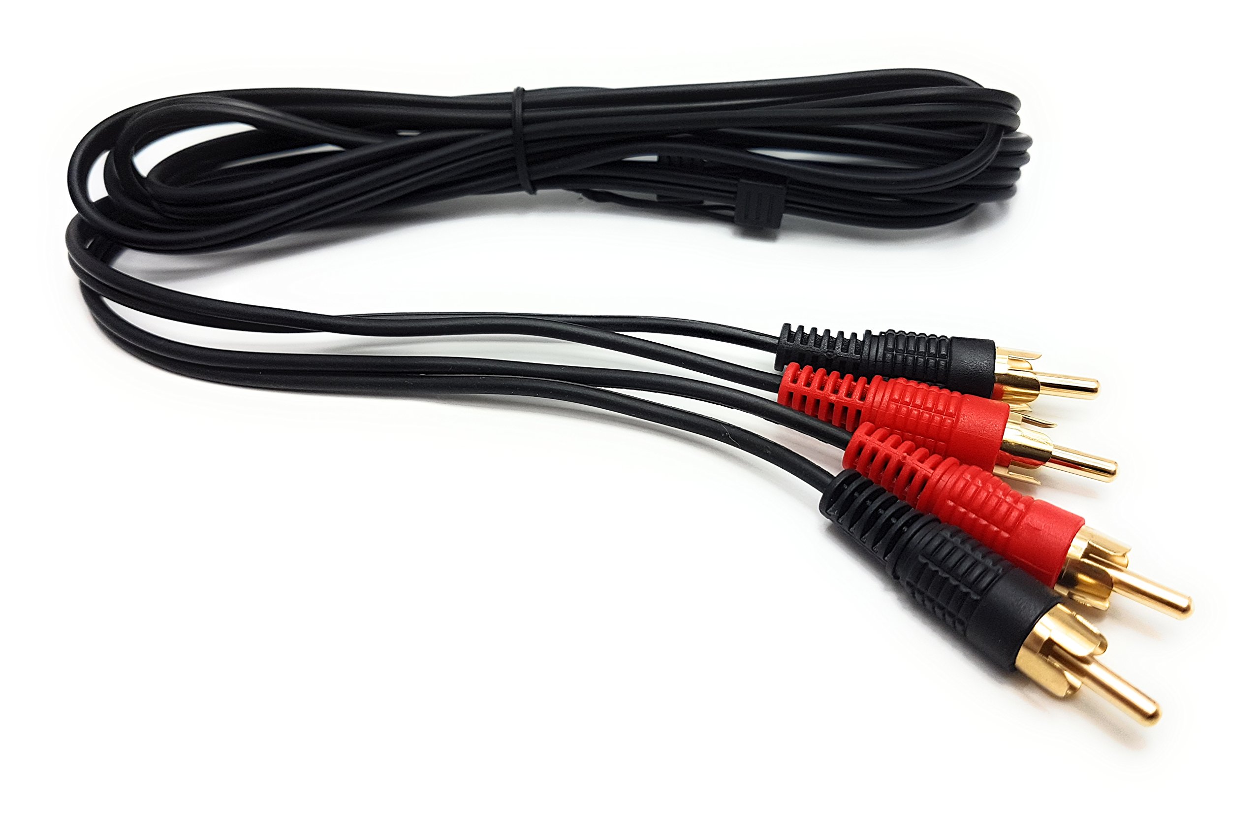 MainCore 3m long 2x RCA Male to 2x RCA Male Stereo Audio Cable for Turntables, Mixers, Home Audio, Surround Sound, CD/DVD Player's, Subwoofer's etc