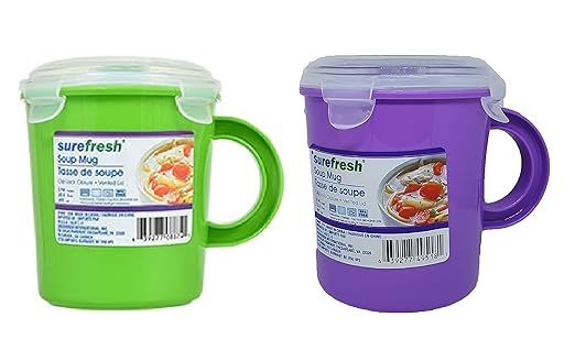 SureFresh Taza de Cocina para microondas con Tapa de ventilación ...