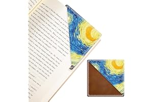 JIAODIREN Personalized Leather Bookmarks, Fun & Cute Book Accessories for Reading Lovers, Unbreakable Page Markers for Women Men Girls Boys Student Teacher Kids Retirement Birthday Gifts (Starry Sky)