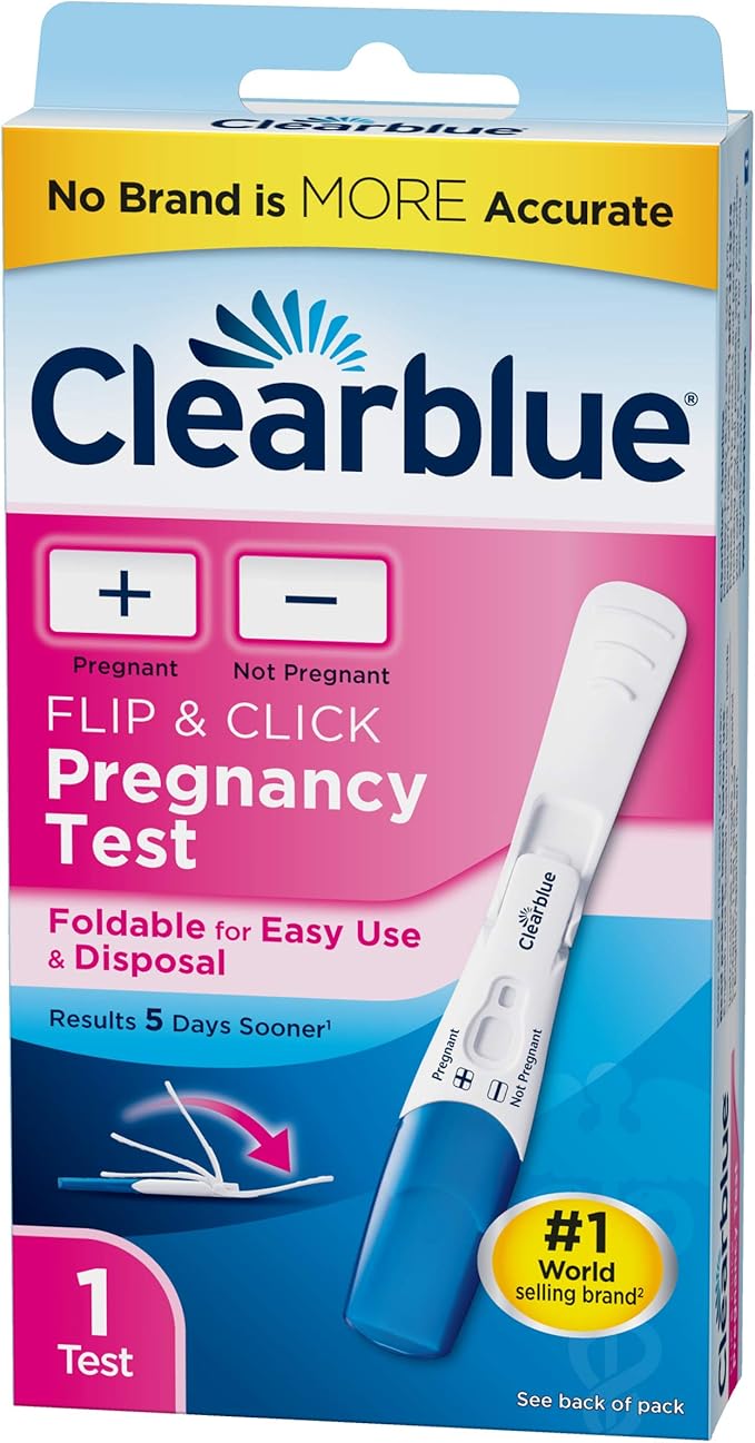 Clearblue Flip & Click Pregnancy Test, 1ct Health