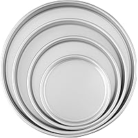 Wilton Round Cake Pans, Aluminum, 4 Piece Set for 6-Inch, 8-Inch, 10-Inch and 12-Inch Cakes
