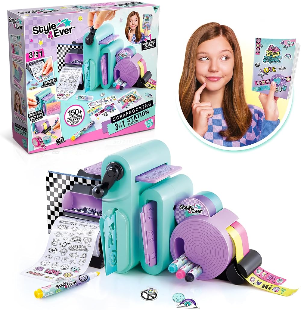 Canal Toys Style 4 Ever 3 in 1 Station Scrapbooking Embossing Tape Kit