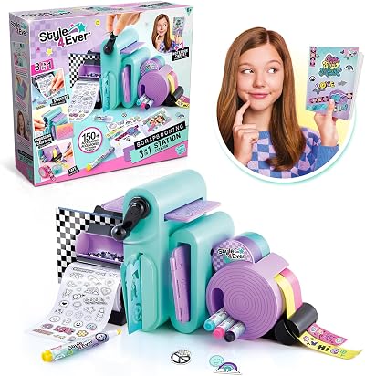 Canal Toys Style 4 Ever 3 in 1 Station Scrapbooking Embossing Tape Kit