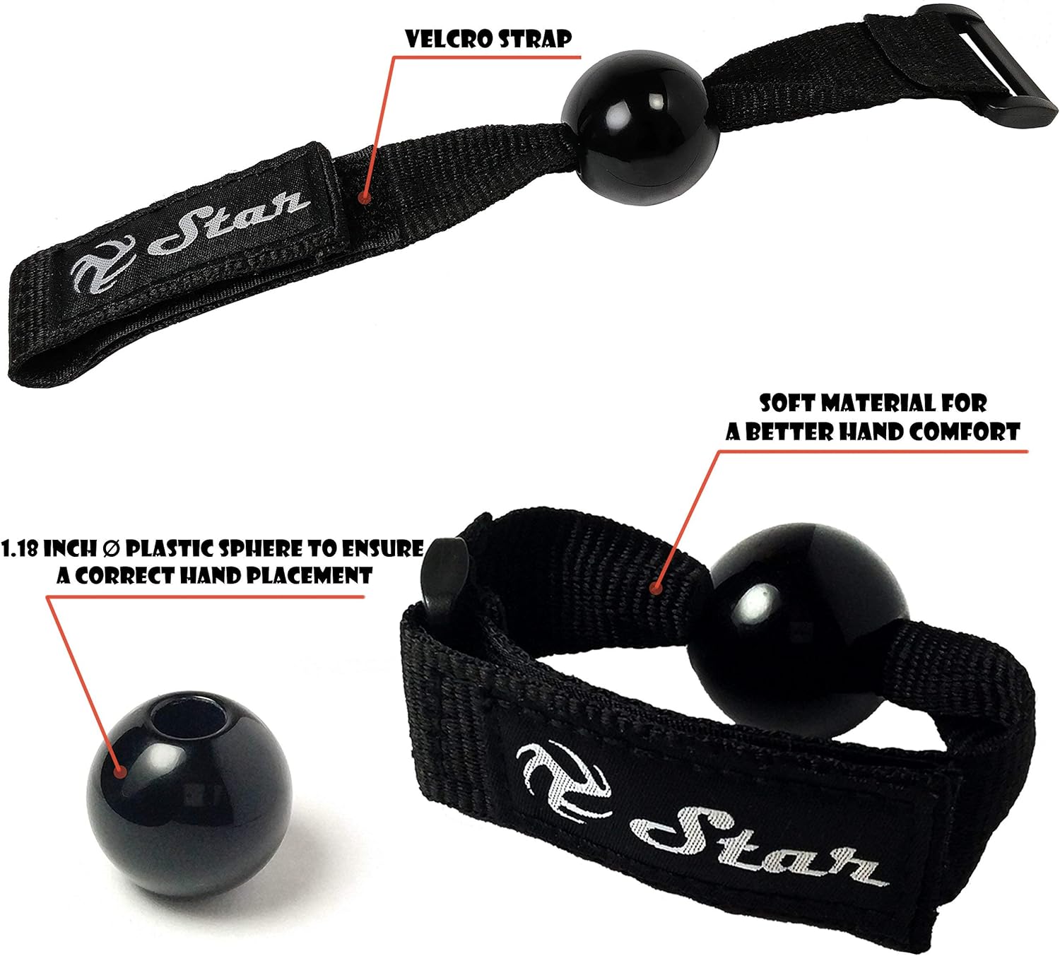 Volleyball Star Training Equipment - 1 Ball Rebounder for Solo Practice Your Serve And Spike +2 Setting Trainer Straps For a Proper Hand Placement +1 Drawstring Backpack +1 Handmade Bracelet : Sports & Outdoors