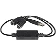 StarTech.com USB to PS/2 Adapter for Keyboard and Mouse - Keyboard / mouse adapter - USB - USBPS2PC, Black