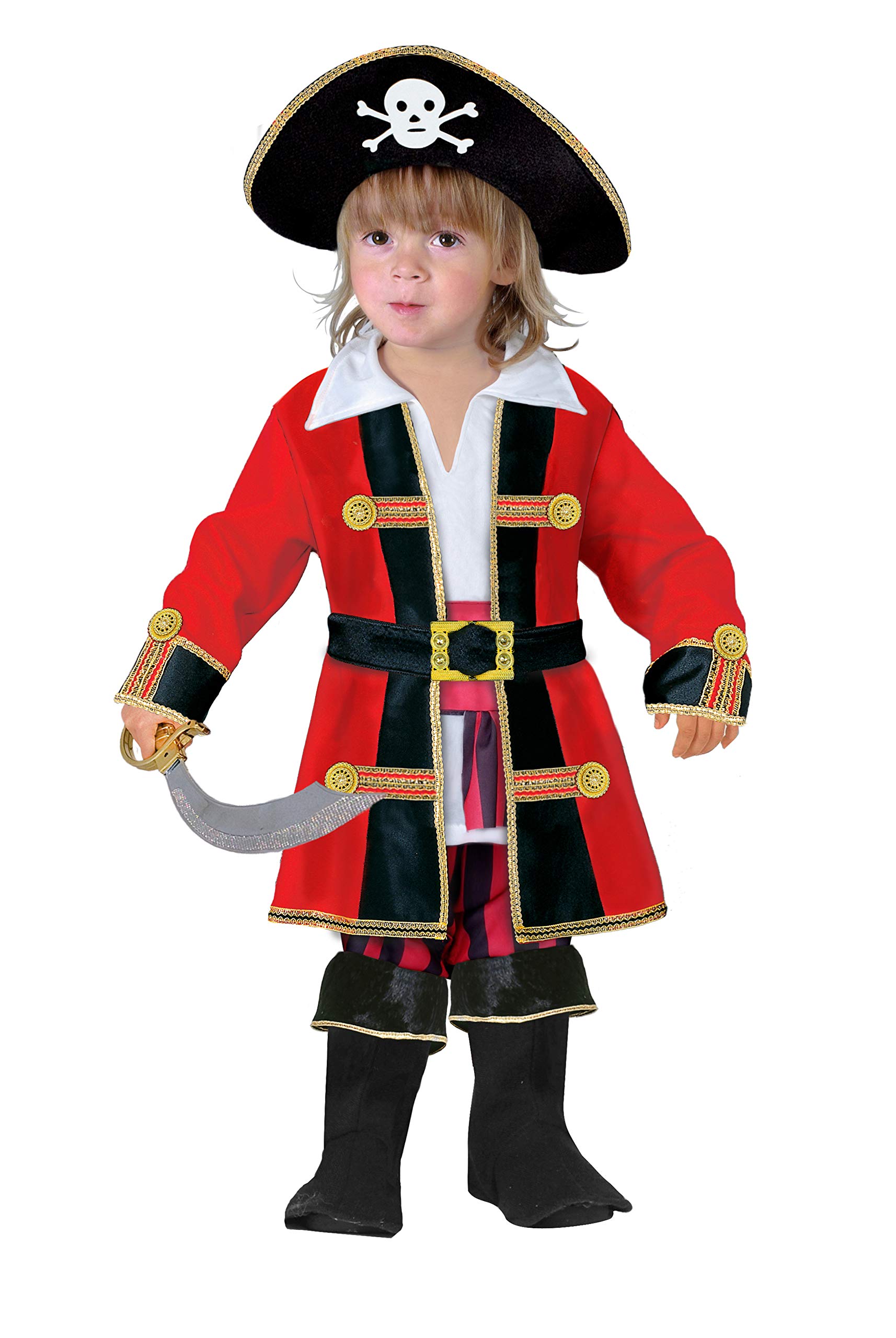 Ciao 14798.3-4 Captain Pirates Costume Child (Size 3-4 Years)