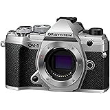OM SYSTEM OM-5 Silver Micro Four Thirds System Camera Outdoor Camera Weather Sealed Design 5-Axis Image Stabilization 50MP Ha