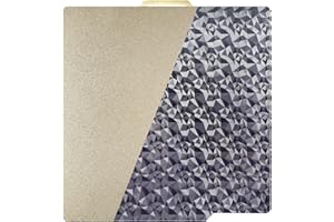LANKEGU LANEKGU 257x257mm Double Sided Build Plate for Bambu Labs, Textured PEI + Smooth PEO Spring Steel Plate Print Bed Platform for Bambu Lab X1C/X1/X1E/P1P/P1S/A1