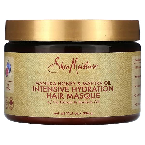 SHEAMOISTURE MANUKA HONEY &MAFURA OIL INTENSIVE HYDRATION TREATMENT MASQUE, 12 OZ