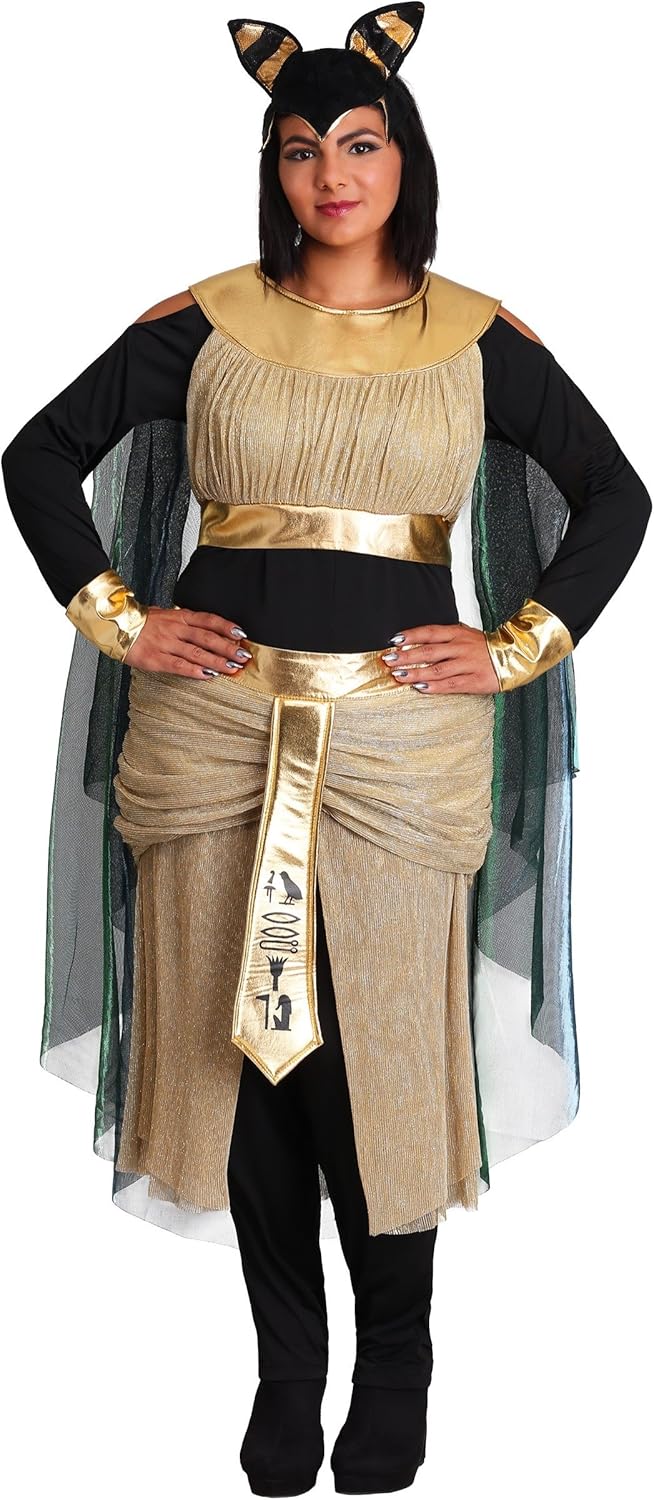 Women's Plus Size Bastet Egyptian Goddess Costume Clothing