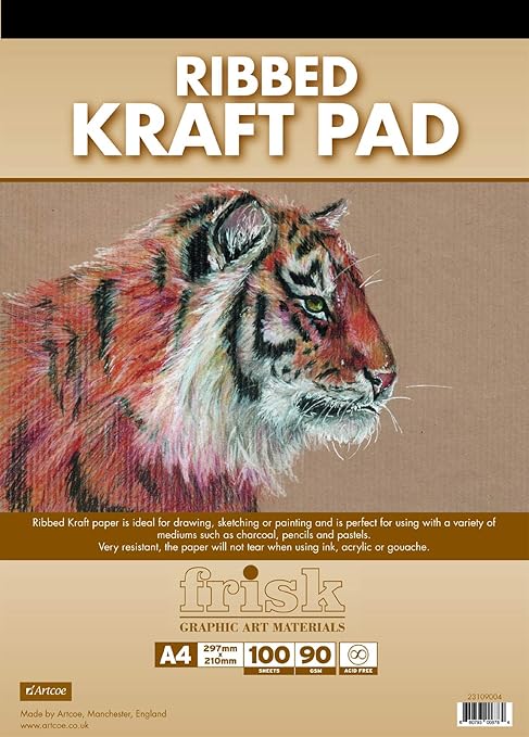 Amazon Com Frisk Kraft 90gsm 100 Sheets Paper Pad