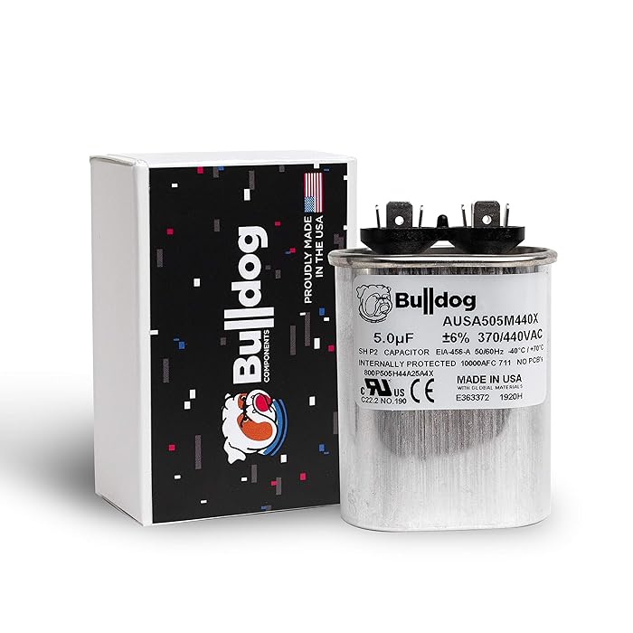 Buy Bulldog USA 5 uF (MFD) 370/440V Run Capacitor for Air Conditioner Fan Electric Blower Motor