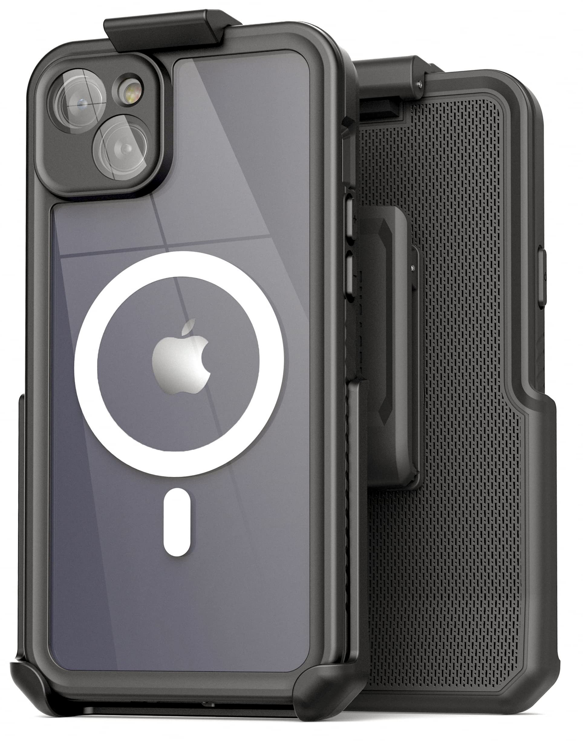 Encased Waterproof Case for iPhone 14 Plus 6.7" with Belt Clip Holster (Compatible with MagSafe)