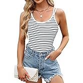 Blooming Jelly Women Ribbed Tank Top with Built in Bra Sleeveless Camisole Tops Y2K Spring Summer Cami 2025