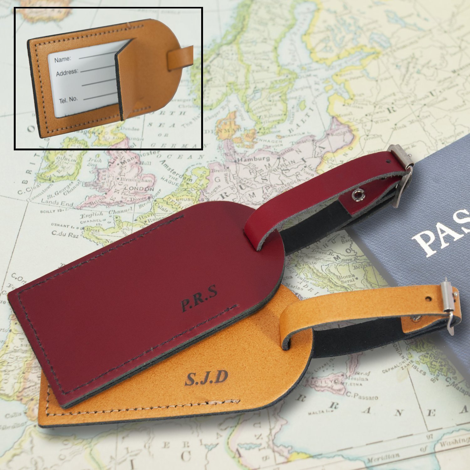 personalised luggage tags amazon