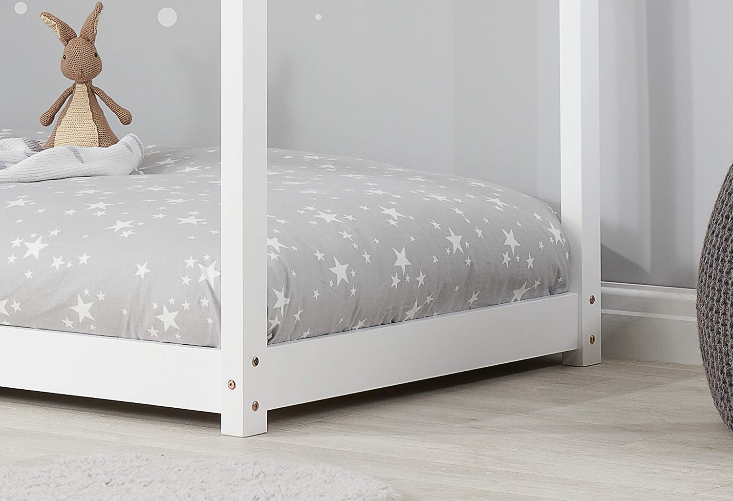 Birlea, House Kids Bed, White, Pine, 90cm - Image 3