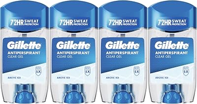 Clear Gel Artic Ice Antitranspirante Y Desodorante Hombre 4x70ml