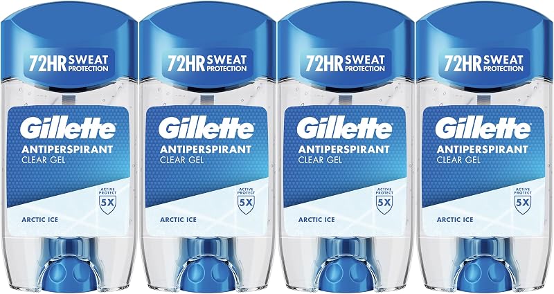 Clear Gel Artic Ice Antitranspirante Y Desodorante Hombre 4x70ml
