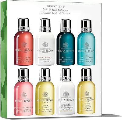 Molton Brown Discovery Body Hair Collection 8 Piece Travel Set Bag Vegan