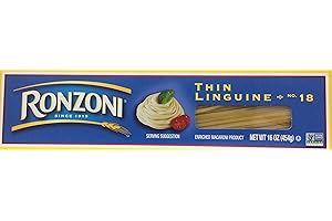 Ronzoni Thin Linguine Macaroni 16 Oz. Pack Of 3.