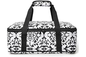 Insulated Casserole Transport Carrier - Portable Thermal 9"x13"Baking Dish Pan Carrying Case Tote Bag to Keep Food Warm or Co