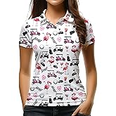 Womens Golf Shirt Short Sleeve Funny Golf Shirts for Woman Tennis Outfit