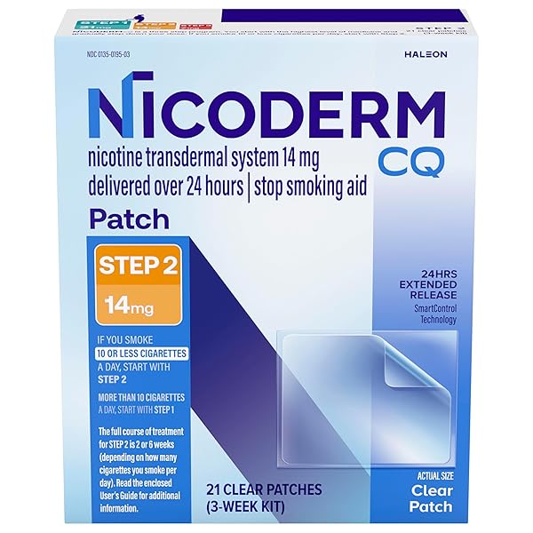 NICODERM CQ NICOTINE PATCHES TO HELP STOP SMOKING...