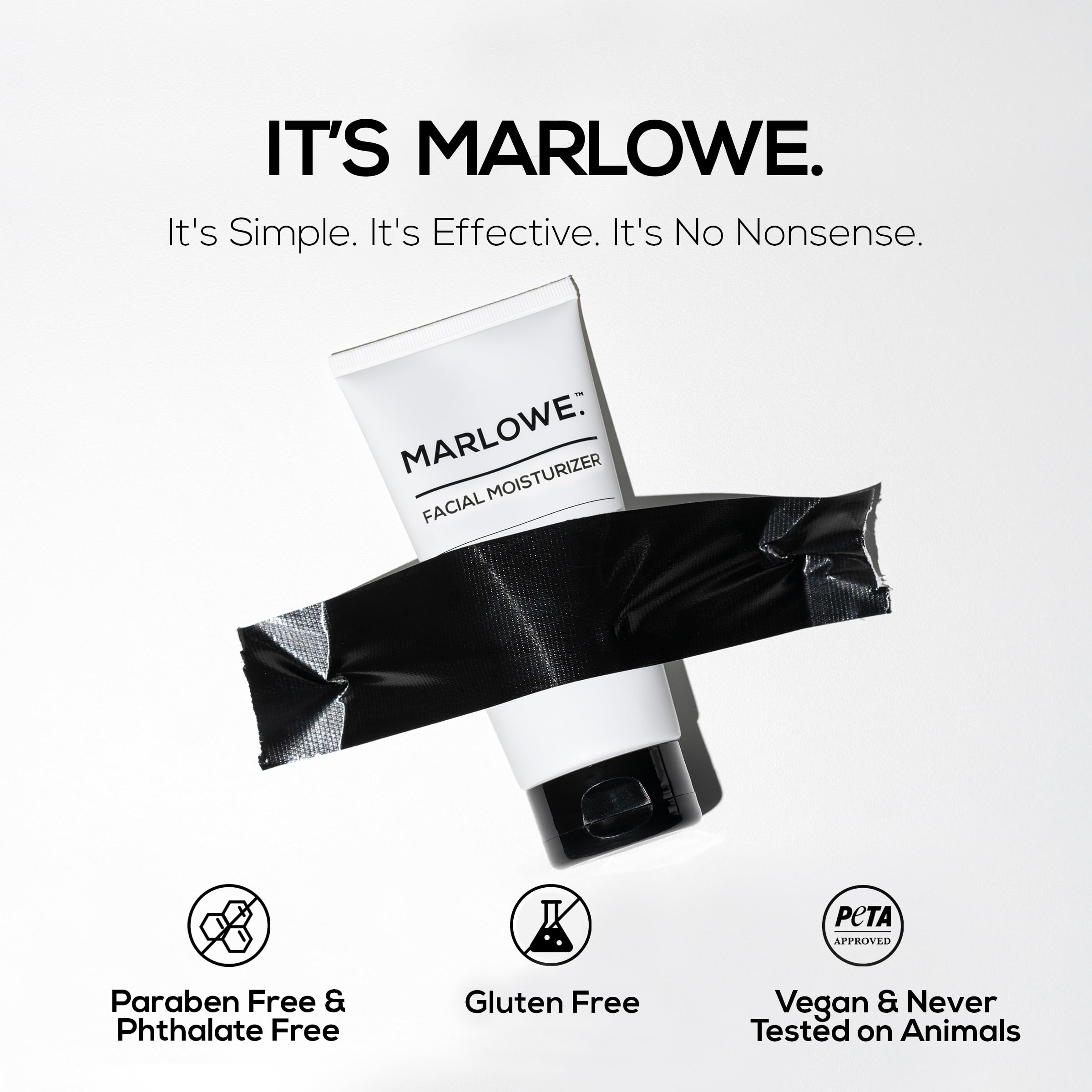 MARLOWE. No.123 Men’s Facial Moisturizer, Lightweight Daily Lotion with Aloe Vera & Green Tea for Soft, Hydrated Skin, Fresh Aloe Citron Scent, Holiday Grooming Gift for Men, 6 fl oz