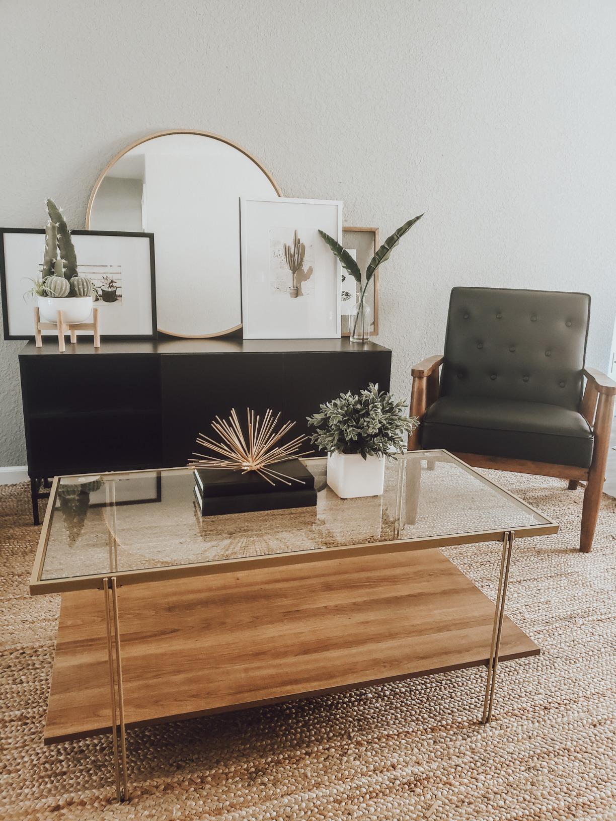 27/mo Finance Nathan James Asher MidCentury Rectangle Coffee Table