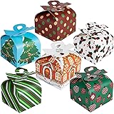 3d christmas gift boxes with bow party favor & goody bolsas & paper goody bolsas