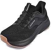 JACKSHIBO Mens Wide Toe Box Shoes Arch Support Lightweight Slip Ins Orthopedic Plantar Fasciitis with Thick Cushion Zero Drop Sole Width Shoes for Athletic Training Running Workouts