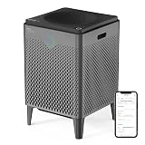 COWAY Air Purifier for Large Room Whole Home Up to 3,120ft², HEPA Filter for Smoke, Allergies, Pet Dander, Odor, App-Enabled, AQI, Smart Mode, Timer, 5yr Warranty, Airmega 400S Graphite