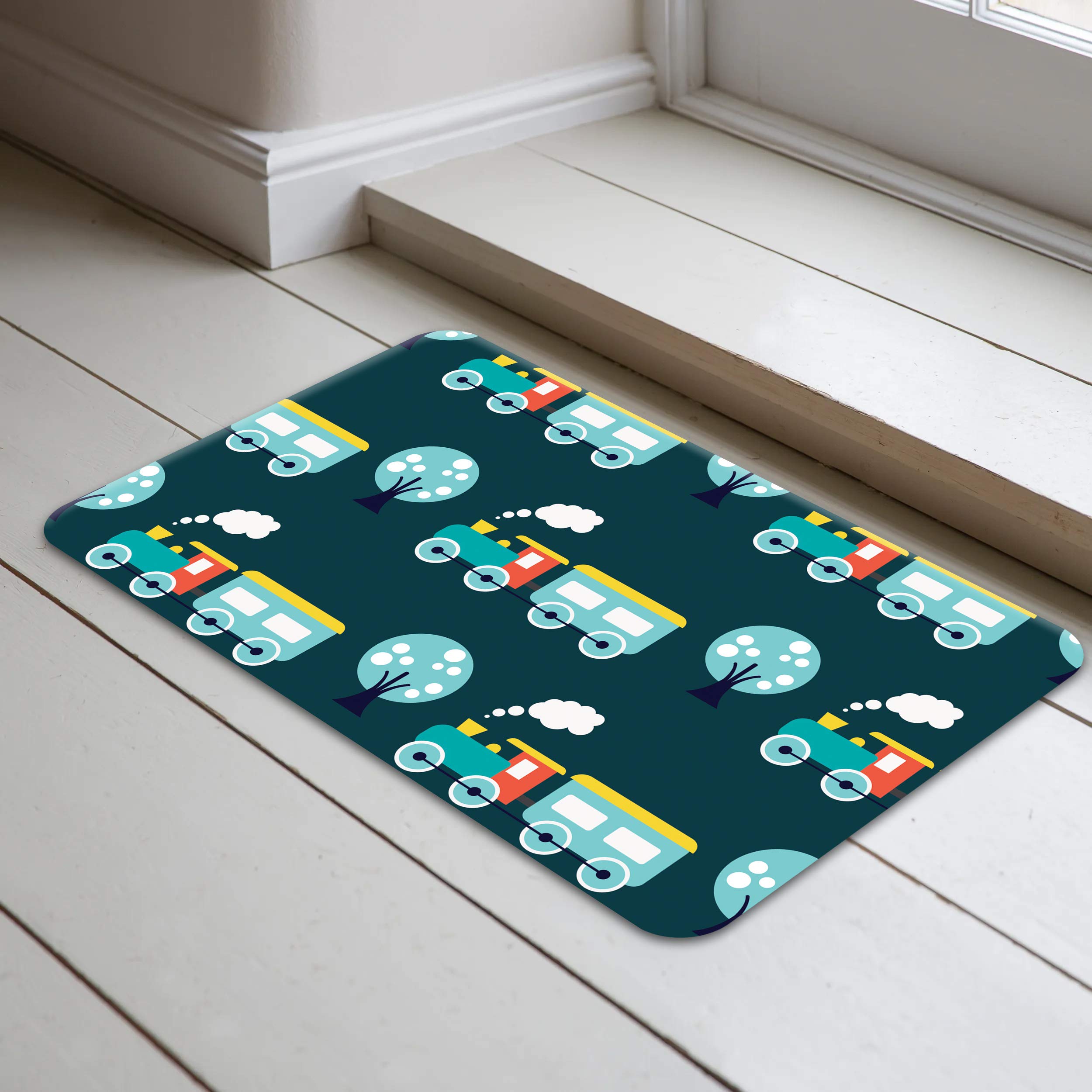 Bonamaison Antibacterial, NonSlip Bathmat - Doormat, 1 Piece 40 x 70 cm - Designed and Manufactured in Turkey