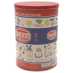 TINKERTOY - Retro Building Tin - 100 Parts