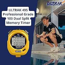 Ultrak 100 Lap Memory Timer, Yellow