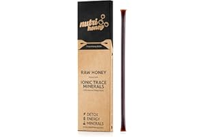 Natural Shilajit Honey Sticks - Shilajit Resin with Raw Honey, Fulvic Acid & Trace Minerals, Plant Based Nutrients for Energy, Immune Support & Vitality - 7 Shilajit Sticks