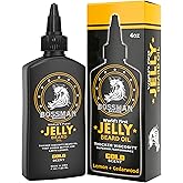 Bossman Jelly Beard Oil for Men (4 oz, Gold Scent) – Softens, Moisturizes & Conditions with Natural Ingredients