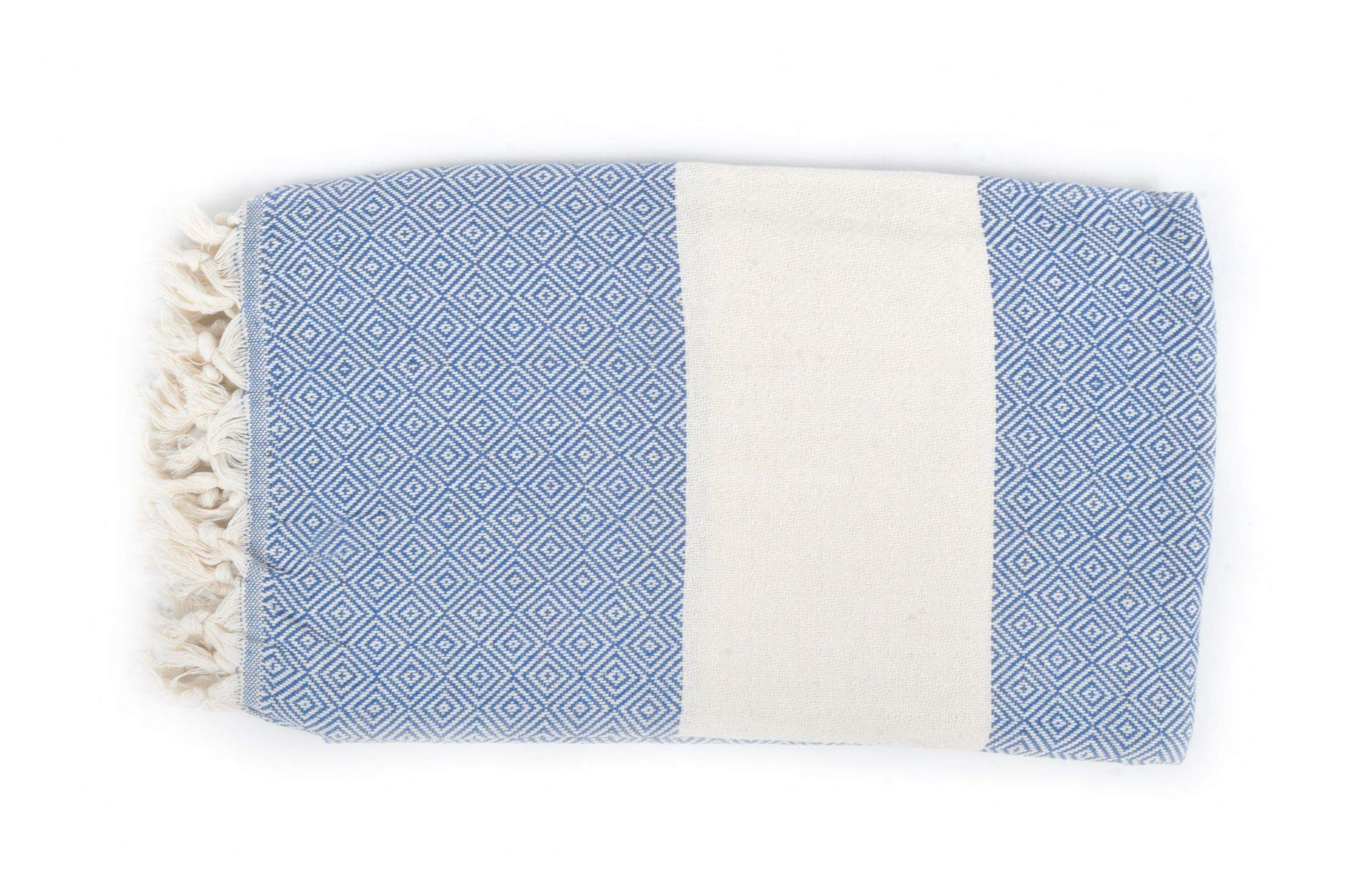 Bonamaison Cotton Pesthemal Lightweight, soft, and absorbent Beach and Bath Towel, 98 X 172 Cm - Manufactured in Turkey