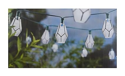 Amazon Com Threshold Indoor Outdoor Solar String Lights 20 Lamp
