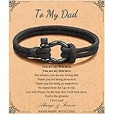 Memgift 𝐓𝐨 𝐌𝐲 𝐌𝐚𝐧 𝐁𝐫𝐚𝐜𝐞𝐥𝐞𝐭 Birthday Valentines Day Graduation Gifts for Son Grandson Nephew Boyfriend Brother Dad Man Bracelets
