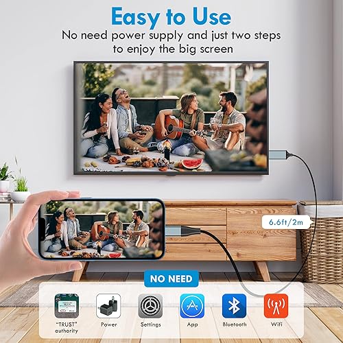 lulaven HDMI Cable for iPhone to TV, Lighting to HDMI Adapter