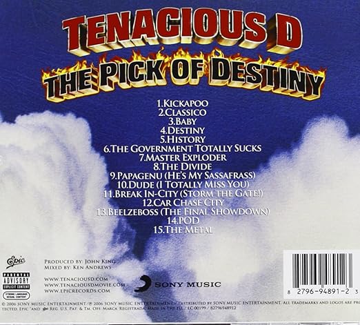 Tenacious D Tenacious D The Pick Of Destiny Amazon Com Music