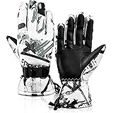 TOBEHIGHER Winter Ski Gloves - 5-Finger Waterproof Winter Gloves, Snowboarding Gloves, Touchscreen Ski Gloves Men
