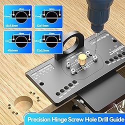 Upgraded 35mm Concealed Hinge Jig - Precision Drill