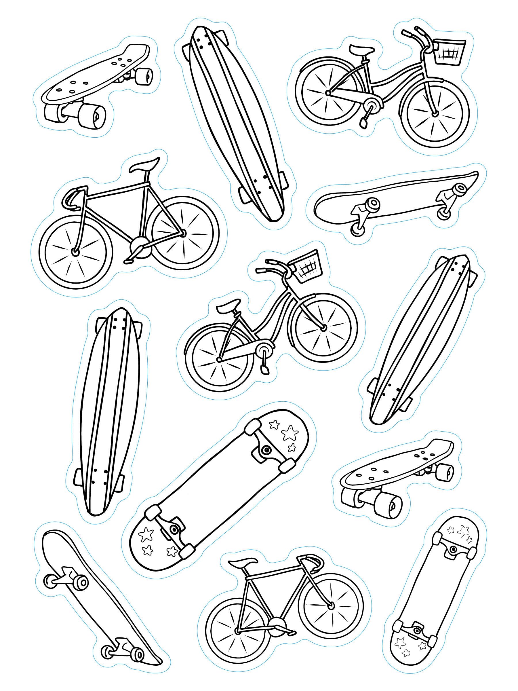 Color Your Own Stickers: 500 Stickers to Design, Color, and Customize (Pipsticks+Workman)