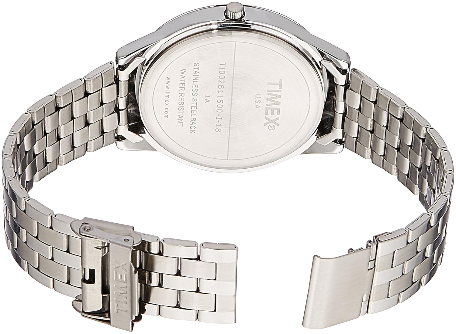 timex analog white dial men's watch - ti002b11500